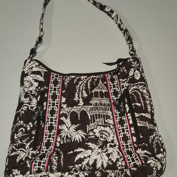 Vera Bradley Brown and White Quilted Bag - Picture 2 of 16